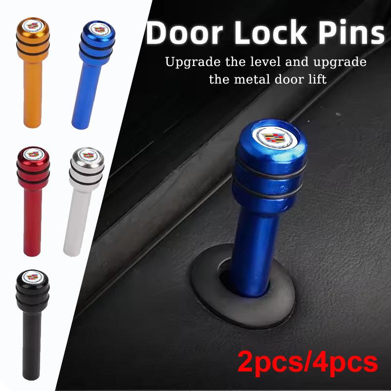Aluminum Alloy Car Door Lock Knob Pins Caps Covers For Cadillac ATS CT4 CT6 CTS ESCALADE SLR SLS SRX XLR XT5 XT6 XTS Accessories