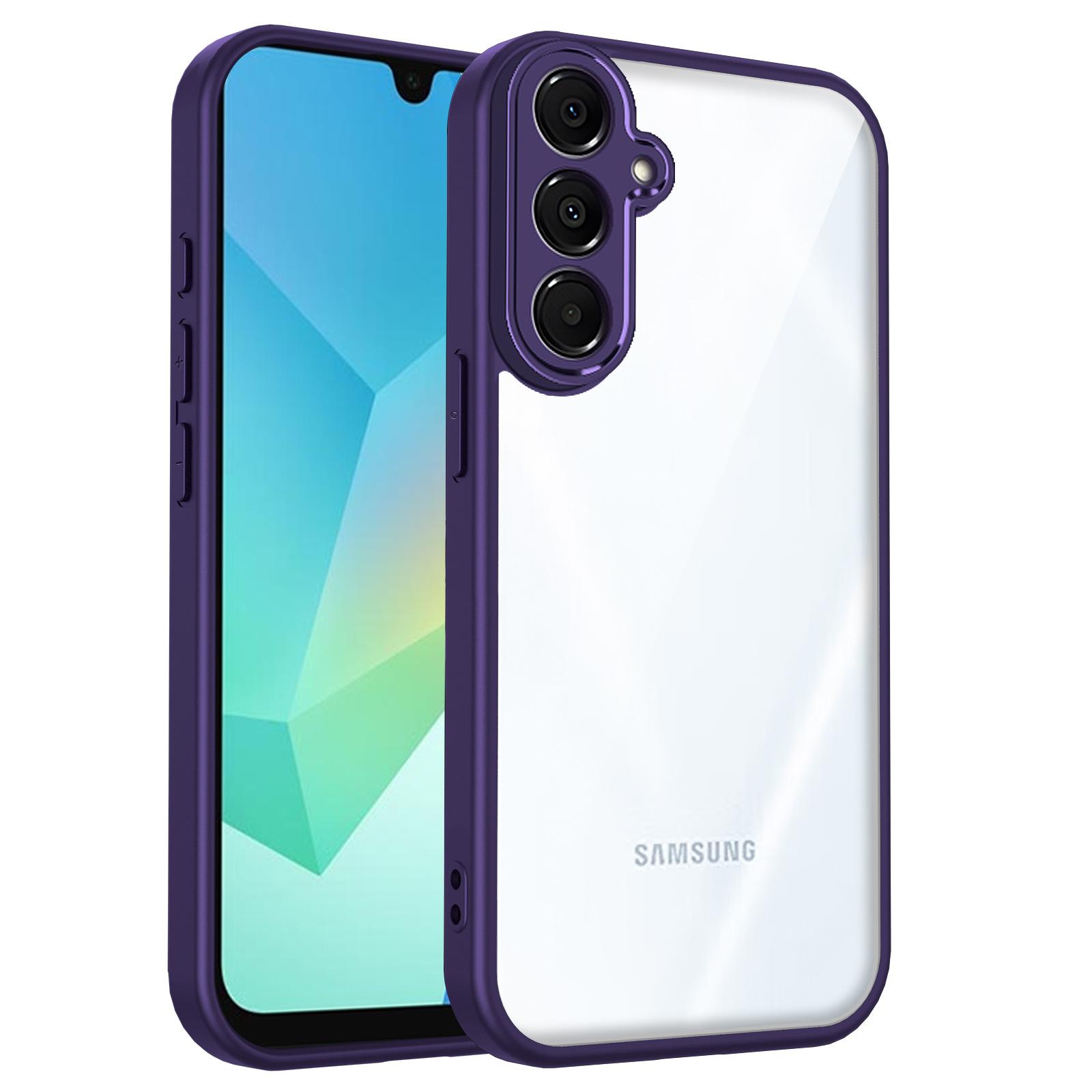

Чехол для телефона для Samsung GalaxyA26 A25 A24 A23 A13 A04S A05S A14 A15 A16 A06 Противоударный чехол с подушкой безопасности TPU+Прозрачный чехол Galaxy A13 4G фиолетовый