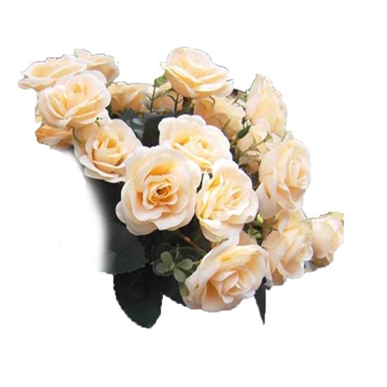 1 Bouquet/12 Heads Artificial Roses Silk Flower Home Party Bridal Bouquet Decor