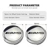For AMG 4pcs Car Wheel Center Caps Hubcap Cover Auto Accessories Mercedes Benz B-CLASS C-CLASS GLC GLE GLK W190 W201 C180 C200 FF75