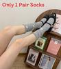 Spring Summer Butterfly Embroidered Cotton Kneehigh Socks For Women With Frictionresistant Feature