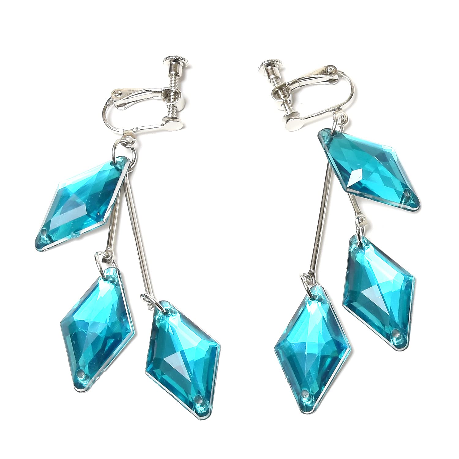 

Floyd Reach Style Twist Jade Cosplay Earrings of Cosplay Accessories Costume Goods Twisted Floyd [homexk] (Set 2) (Blue) синій