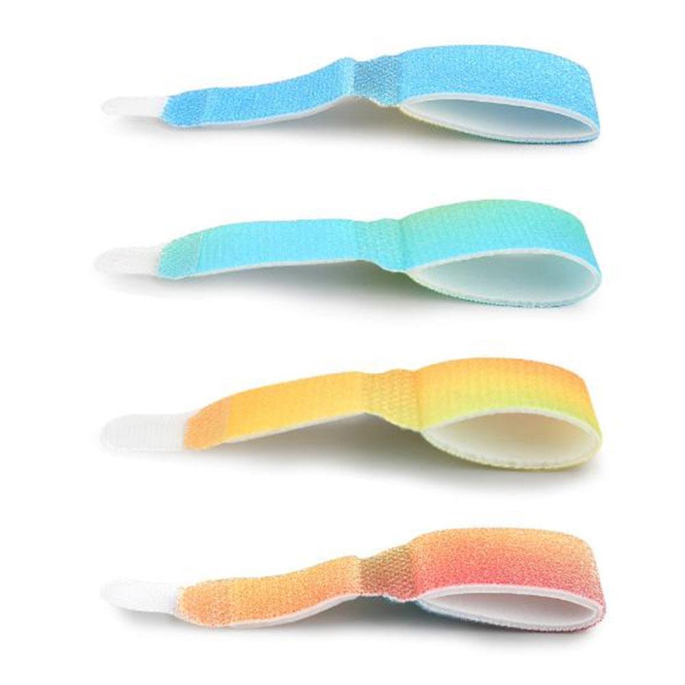 

5 шт. праних тканинних обгорток для пальців ніг, багаторазовий випрямляч молоткоподібного пальця, професійні роздільники для пальців ніг L