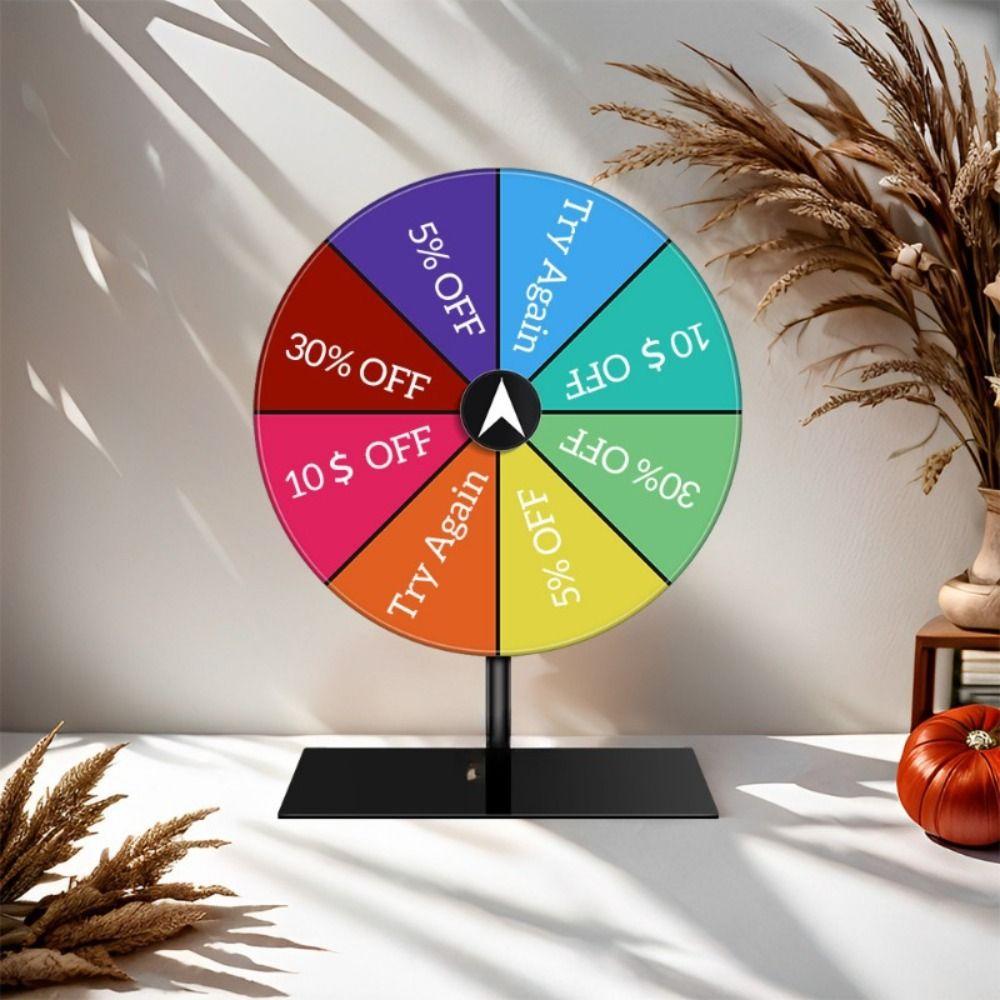 Plastic Dry Erase Spin Wheel Round Color Roulette Wheel New Prize Wheel