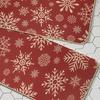 2Pcs/Set Christmas Red Kitchen Rug Merry Christmas Floor Mat Snowflake Xmas Tree Non-Slip Rug for Kitchen Sink Bedroom Living Room Bathroom Decor