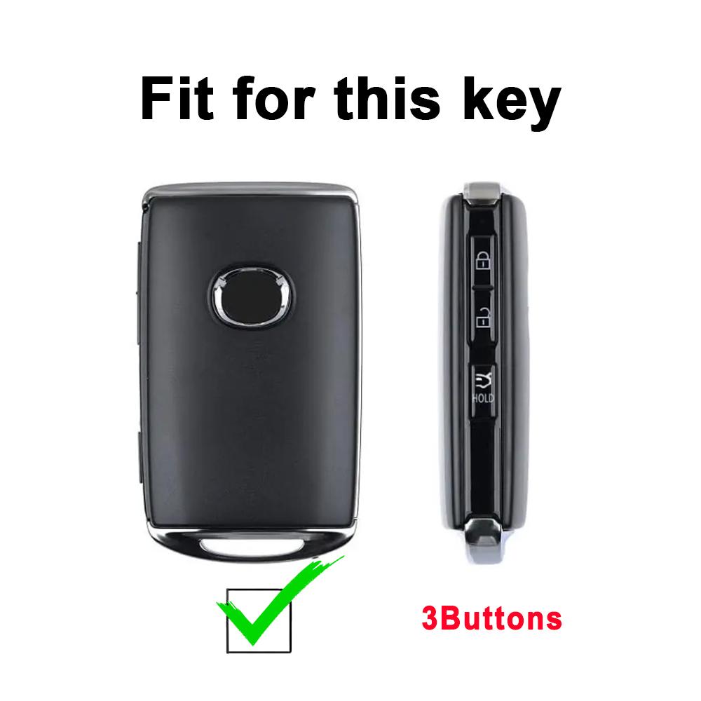 3 Buttons For Mazda CX4 CX5 CX-5 CX8 CX-30 CX30 3 Alexa TPU Leather Car Remote Key Cover Case Shell Fob Holder Accessories