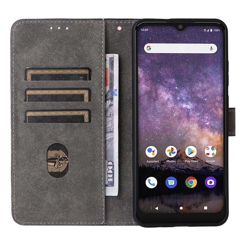 Wiko Voix U616AT Leather Phone Case: Card Holder, Stand, Lanyard, Magnetic Buckle