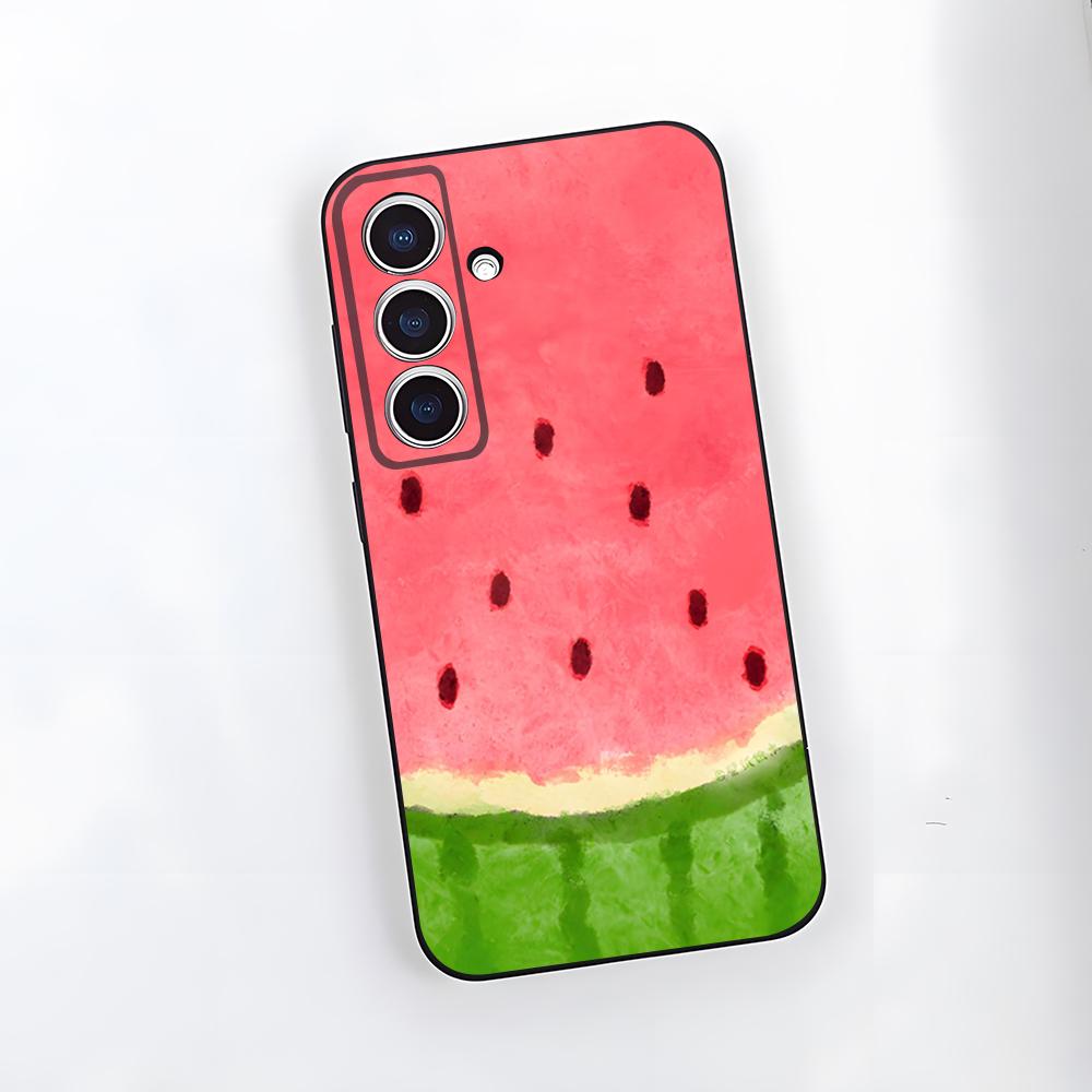 Cartoon-Wassermelonen-Handyhülle Für Samsung A25 A13 A33 5G A54 A36 A35 A56 A52 A14 Stoßfeste Weiche Hülle