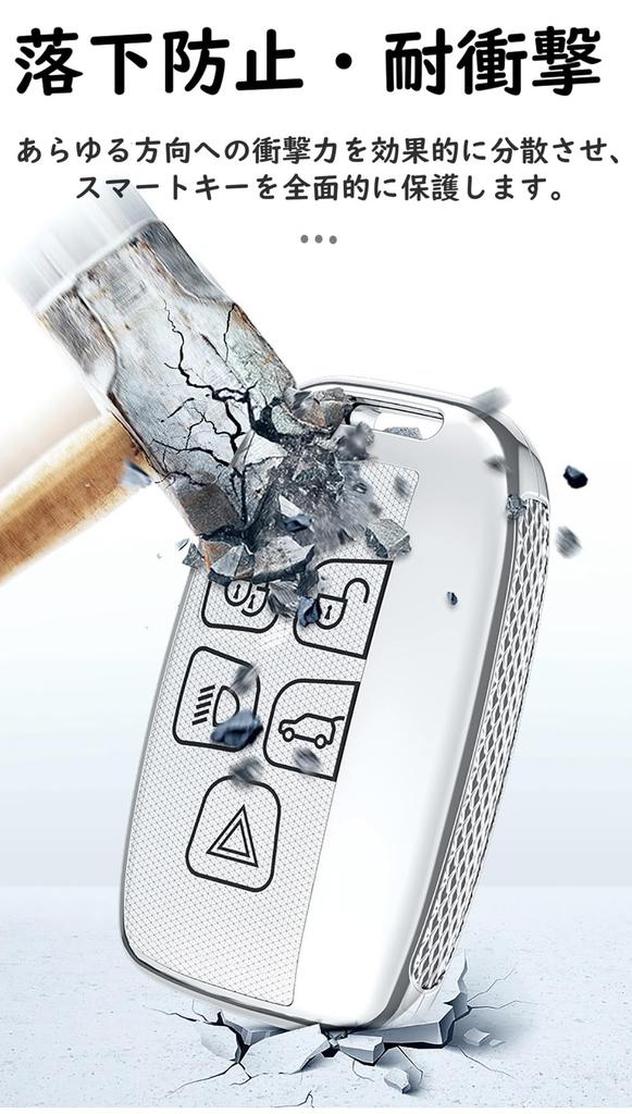 KUNIO Original Leichte PC Taste Tastenkappe für Land Range Rover Jaguar Silber Etui, Halter, Rover, Sport, Velar, Evoque, Discovery, XK, XJL, V12,