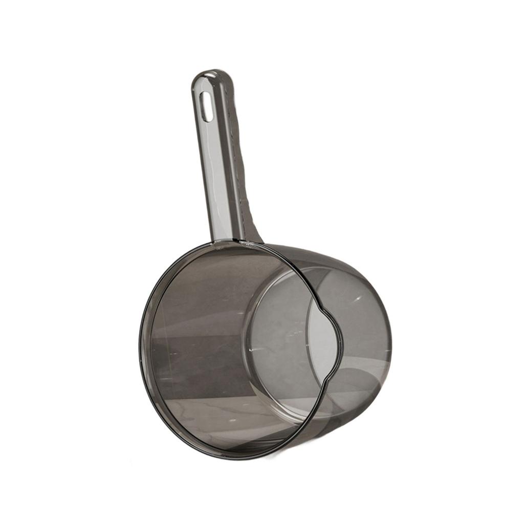 Transparent Kitchen Water Scoop With Large Capacity PP Ergonomic Handle See Through Water Dipper Bathing Mug