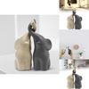 Elephants Handcrafted Ceramic Animal Sculpture With Creative Artistry For Party Decor