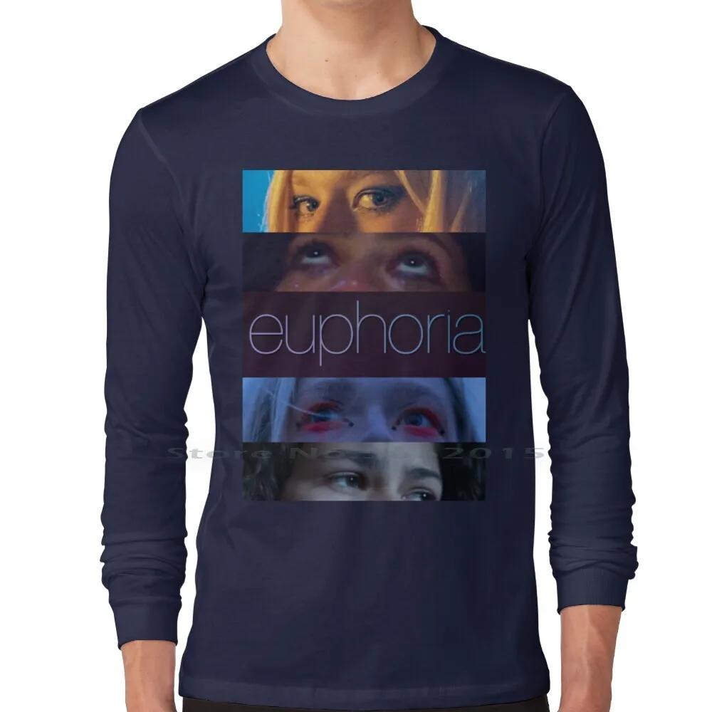 Euphoria T Shirt 100 Cotton Euphoria Eyes Looking Directions Movie Tv Show Cinema Color Zendaya Rue Bennett Hunter Schafer