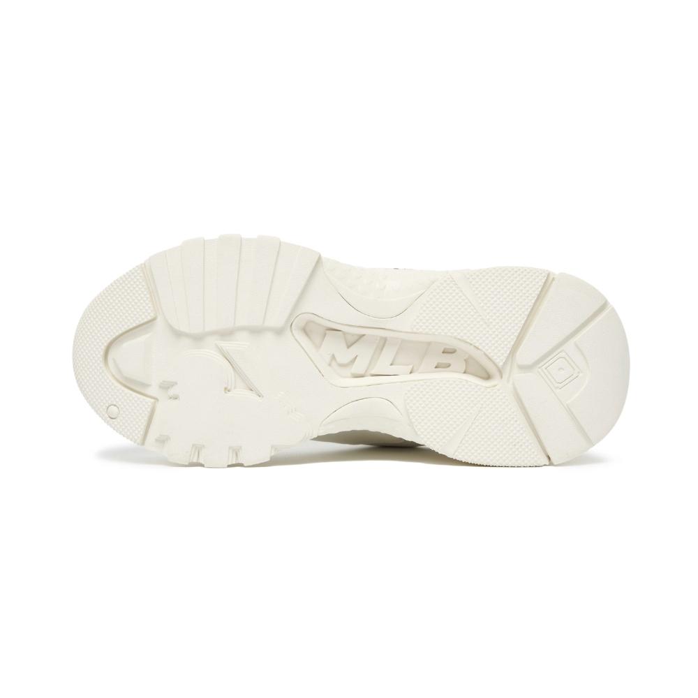 New MLB Big Ball Chunky Wear Resistant Height Increasing Low Top Chunky Sneakers Unisex White 3ASHC101N-50IVS