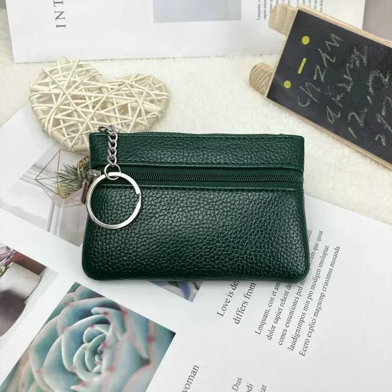 PU Deri Bozuk Para Cüzdanları Kadın Küçük Bozuk Para Para Çantaları Cep Cüzdanları Anahtarlık Kılıfı Mini Fonksiyonel Kılıf Fermuarlı Kart Cüzdanı