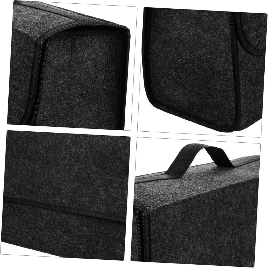 2Pcs Durable Foldable Car Trunk OrganizerSpace-Saving Vehicle Storage Bin Combo Pack,auto Storage Container Travel Accessories
