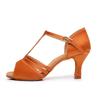 Fashion Ballroom-Dance Women Latin Dance Shoes Tango Soft Sole Jazz Shoe Girls Salsa Shoes 5/7cm Heels Practice Sandals