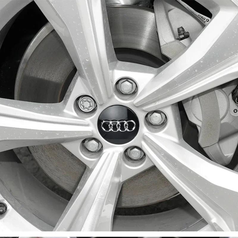 Hub Caps Hot New For 69we4Pcs 68mm 69weCar Wheel Center Hub Cap Covers Auto Rim Cover Emblem Badge For 69wesline TT Q2 Q3  69we