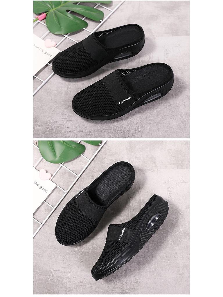 Kadın Yazlık File Slip-On Yürüyüş Ayakkabıları - Hafif Oyuk Tasarım