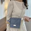 Urban Minimalist Synthetic Leather Water Bucket Bag For Daily Use