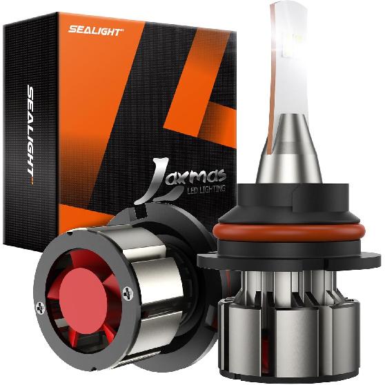 

SEALIGHT H13 LED Bulbs, 36000LM Super Bright 9008 Driving Lights, 6000K Daylight with Cooling Fan, H13/9008 Car Bulb 5 Min Plug-N-Play, Pack of 2 L2 9007