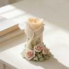 Fish Tail Rose Carving Silicone Molds Cylindrical Silicone Candle Molds For Candle And Soap Chocolate Making Epoxy Resin