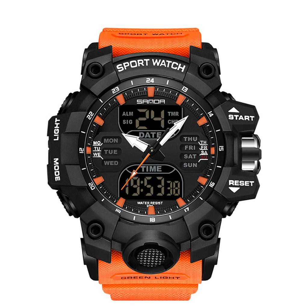 Men's Digital Watch Sports Electronic Watch With Luminous Display, Running Timer, Alarm Clock, Resistant Fitness Watch For Outdoor Activities