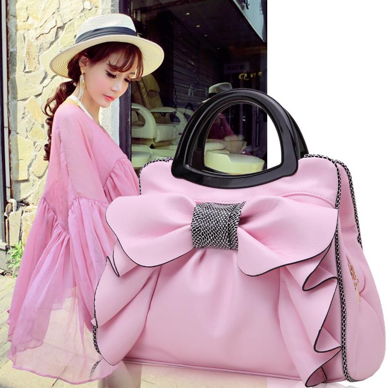 

Sweet Beauty Bag Женская сумка Женская сумка с бантом Сумка через плечо розовый