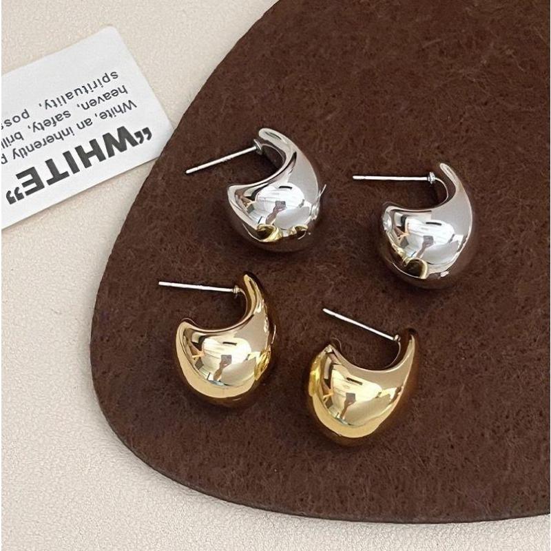Ins Feeling Water Drop Earrings Are Versatile Simple and Cold Style Earrings Earrings Earrings