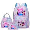 3PCS KPop Demon Hunters Backpack Lunch Bag Set School Bag Pencil Case Girl Back To School Perfect Gift Leisure Mochila Teens Travel Bags