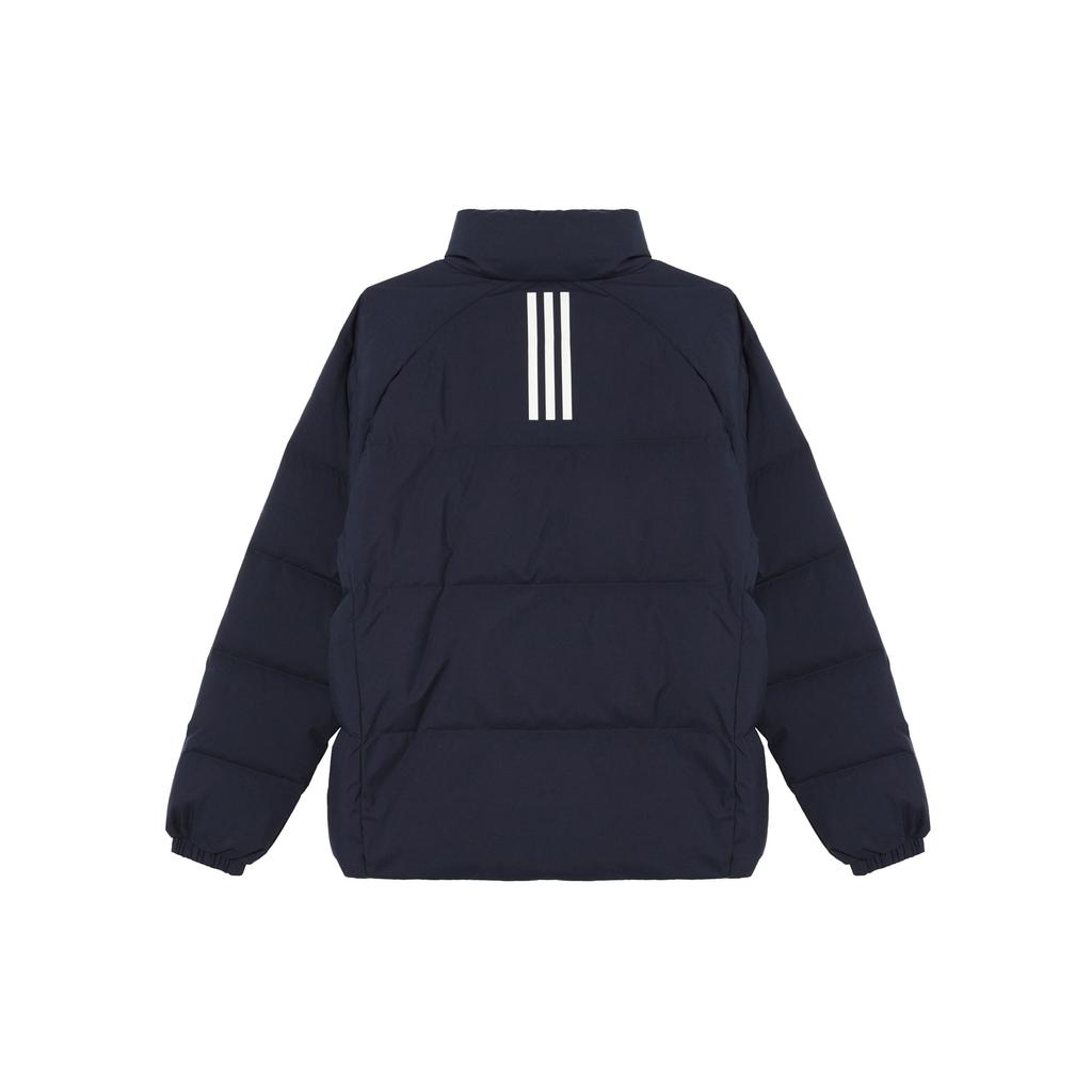 Adidas Fashionable Versatile Letter Warm Long Sleeve Down Jacket Unisex Outerwear Legendary-Ink-Blue JL9585