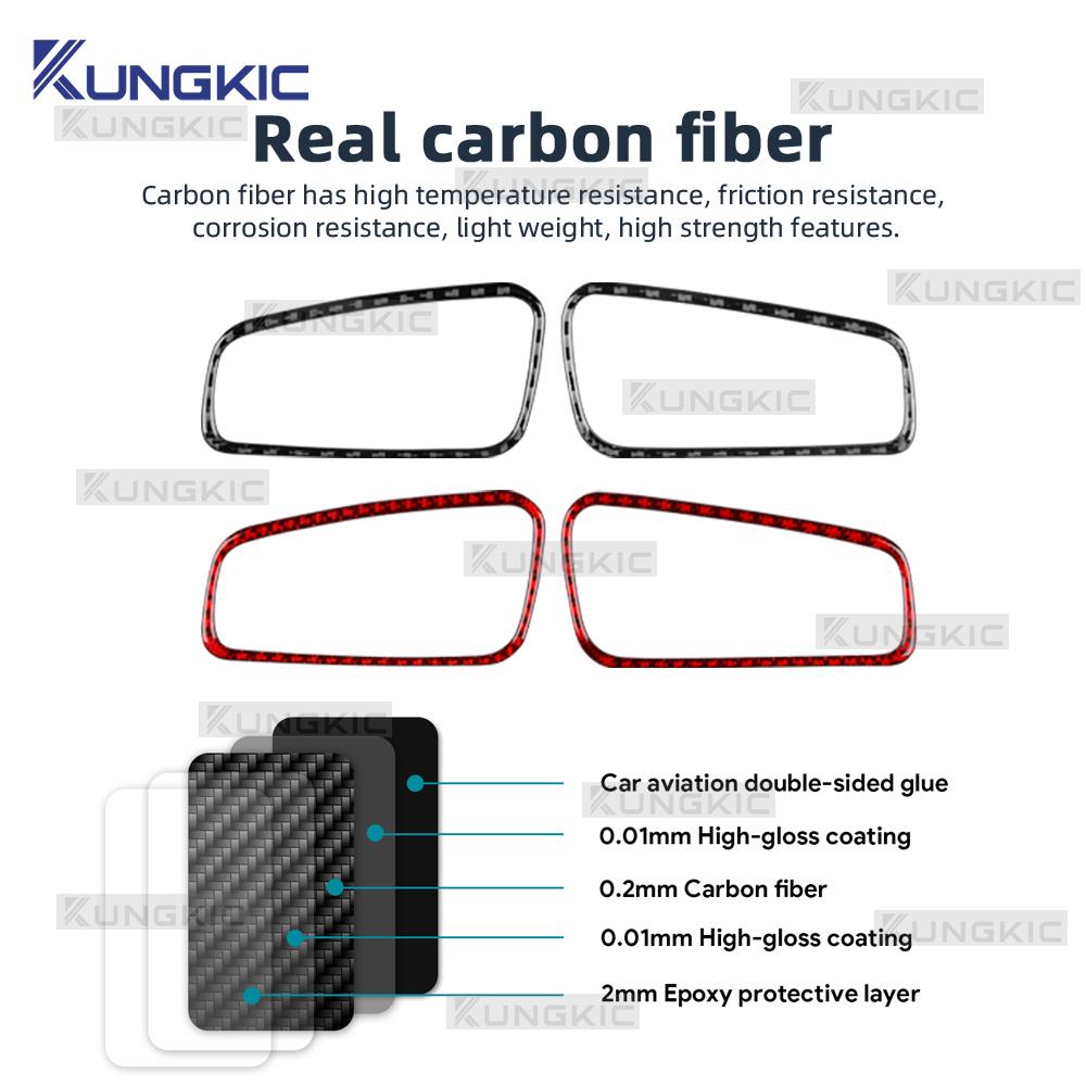 Carbon Fiber Style Interior Sticker for Honda Civic Type R 11th FL5 2022 2023 2024 2025 Interior Panel