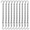 Silver Iron Decorative Chain For Indoor Outdoor Use Includes 20 S Hooks Easy Install Ceiling Decoration Hanger