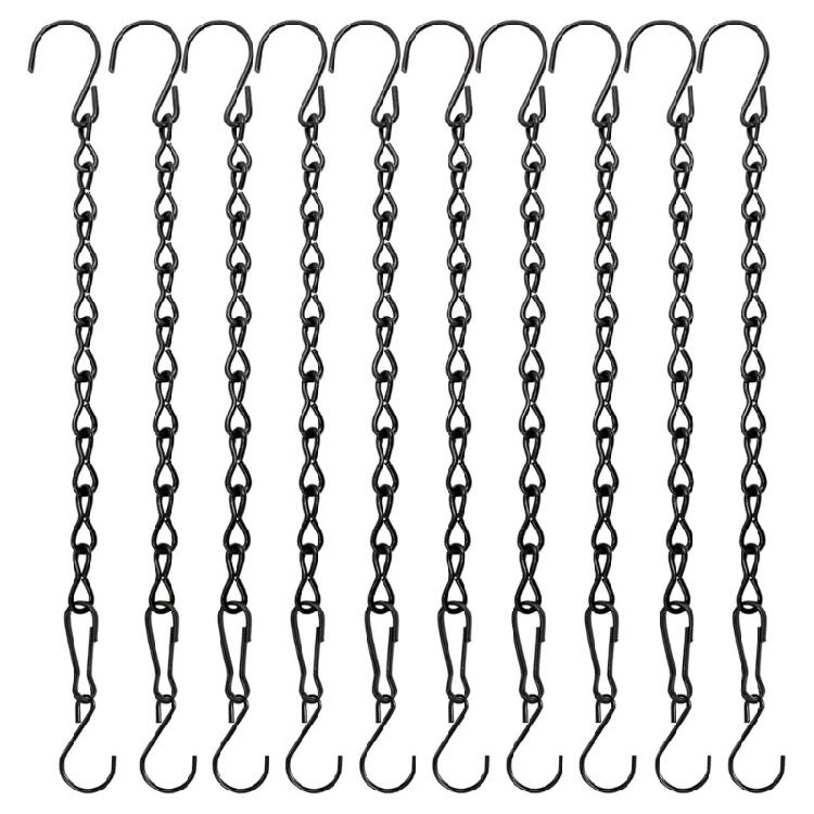 Silver Iron Decorative Chain For Indoor Outdoor Use Includes 20 S Hooks Easy Install Ceiling Decoration Hanger