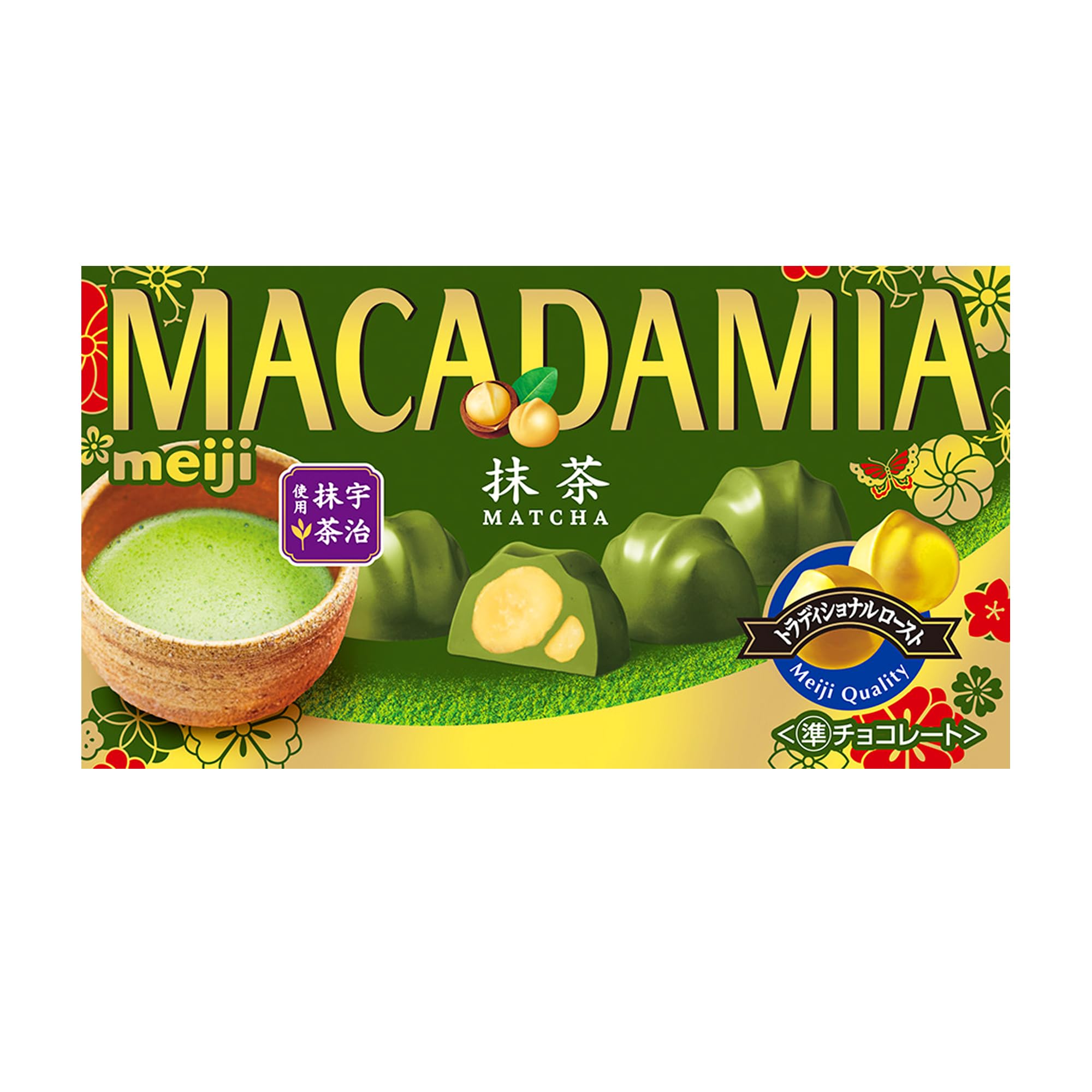 

Meiji Macadamia Chocolate Matcha 9 шт. x 10 шт.