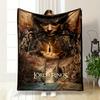 Lord of the Rings Fellowship Blanket Bedroom Blanket for Livingroom Couch Lunch Break Soft Cozy Throw for Friend's Festival Gift