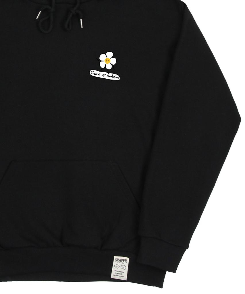 [Unisex] Flowerboard Smile Hoodie_Black