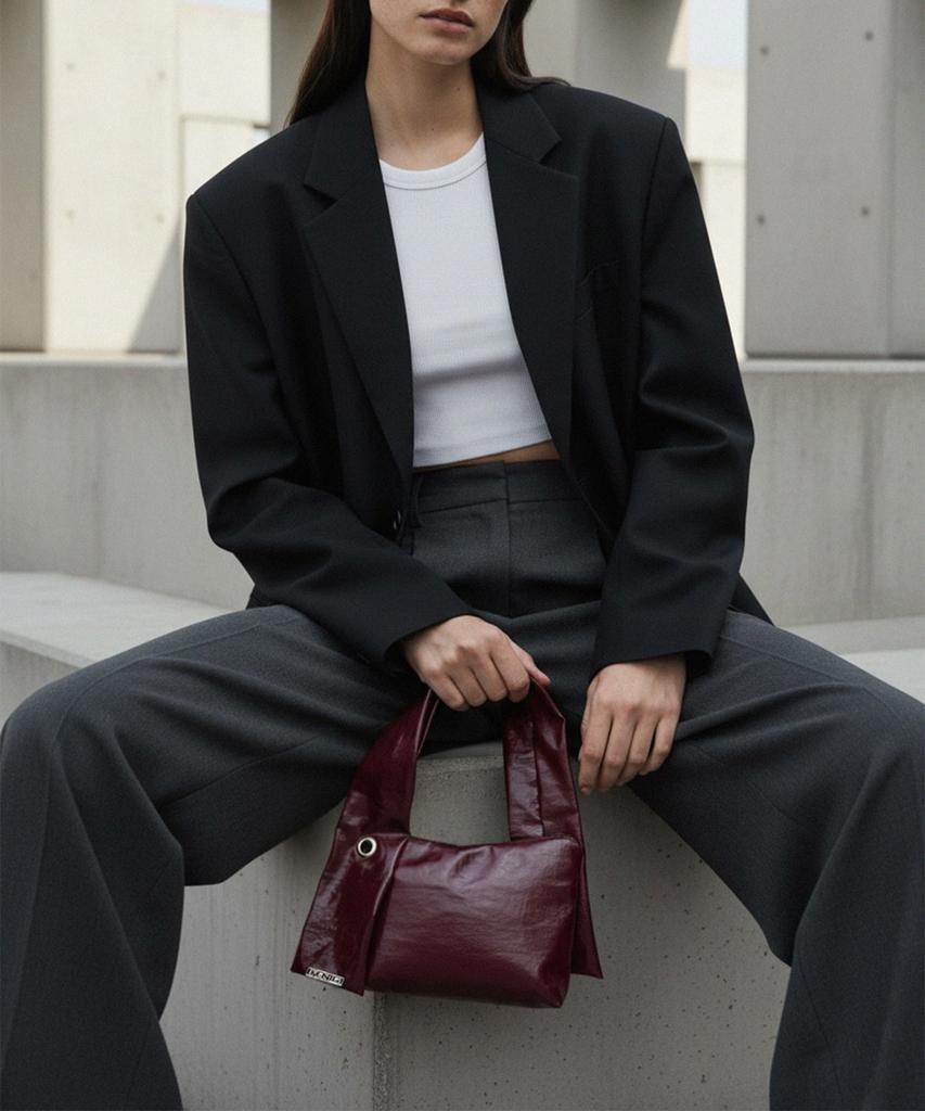 Manig A-Ring Ford Crush Mini Bag Burgundy