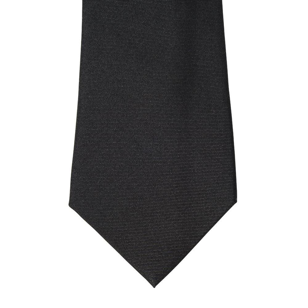 [Access Point] Formal wear 100% silk plain black tie (long size)