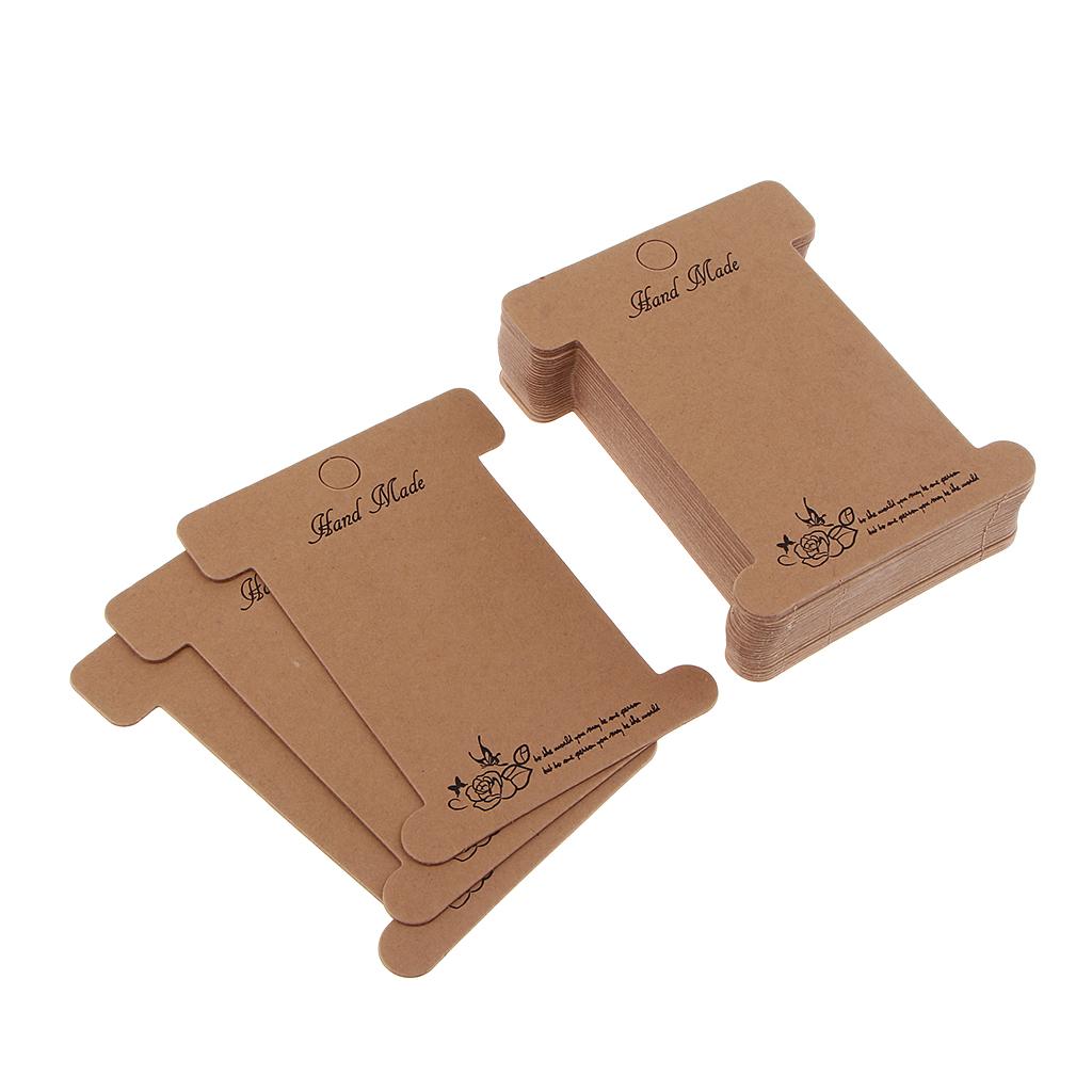 30 Diaper Cards Wood Paper Card Yarn Maps 10.2x7.8cm, Nature for Ligaments