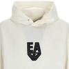 Emporio Armani Solid Color Logo Print Hooded Long Sleeve Sweatshirt Men Sweatshirt White 6L1MC4-1JHSZ-0128