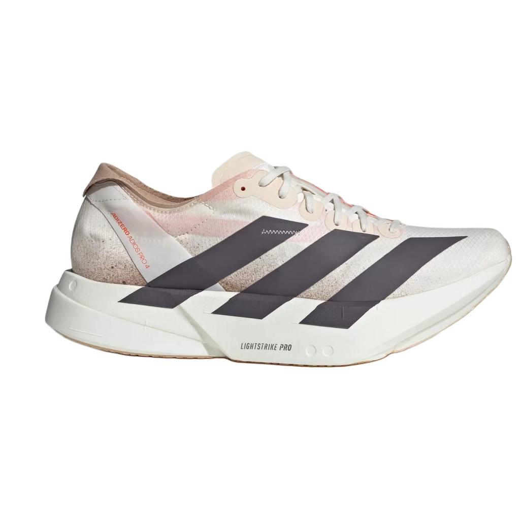 Adidas Adizero Adios Pro 4 Chalk White Grey Strata Men Sneakers Cream Impact-Orange JR6367