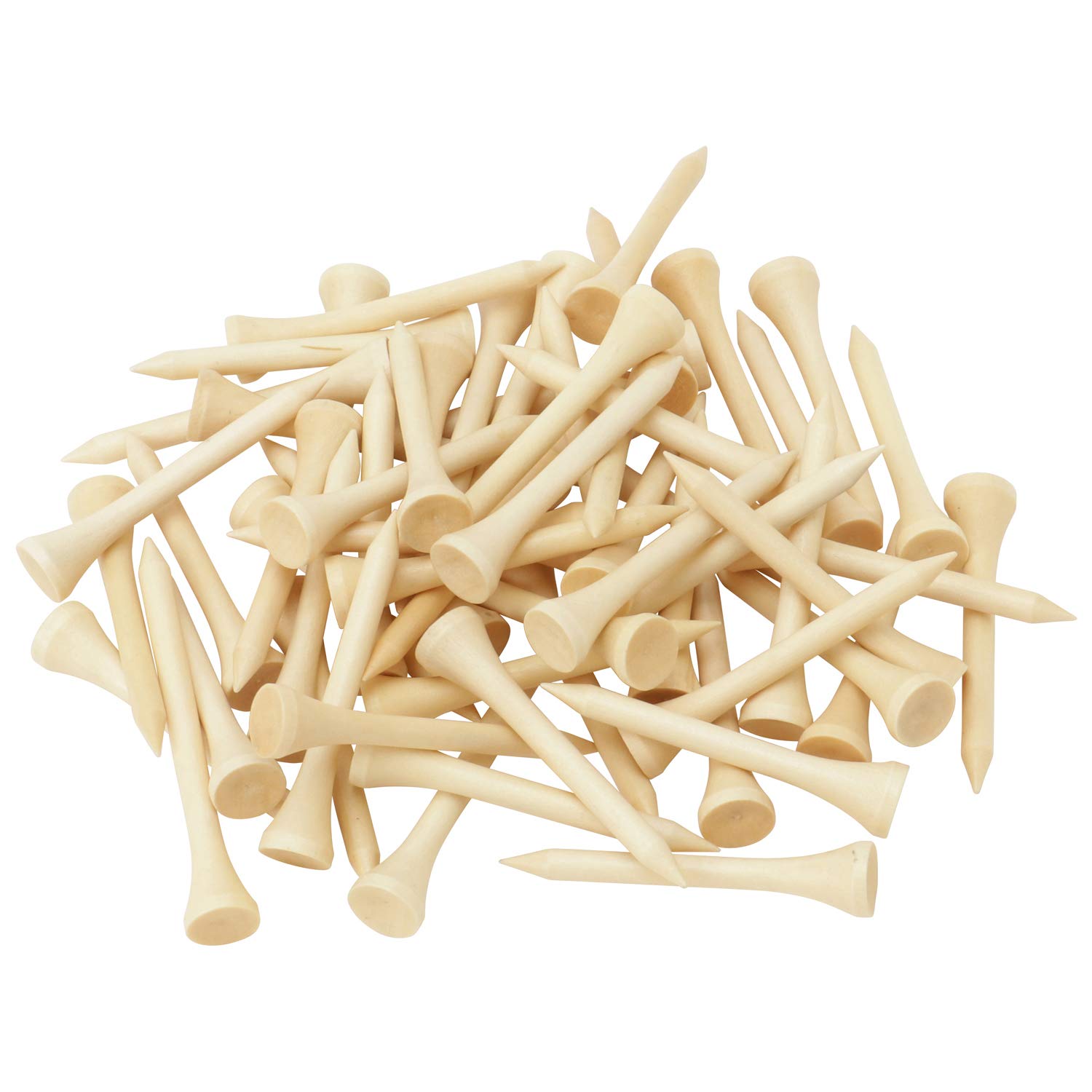 Tabata Golf Large Regular 60 Tees Tees, Wooden, Capacity, Size, 55mm, (OEM TEEAZNNR)