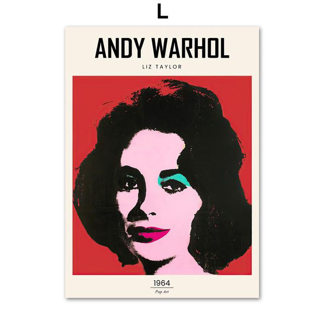 Andy Warhol Pop Art Poster Cow Banana Tiger Astronaut Picture Abstract Canvas Painting Cuadros Living Room Home Wall