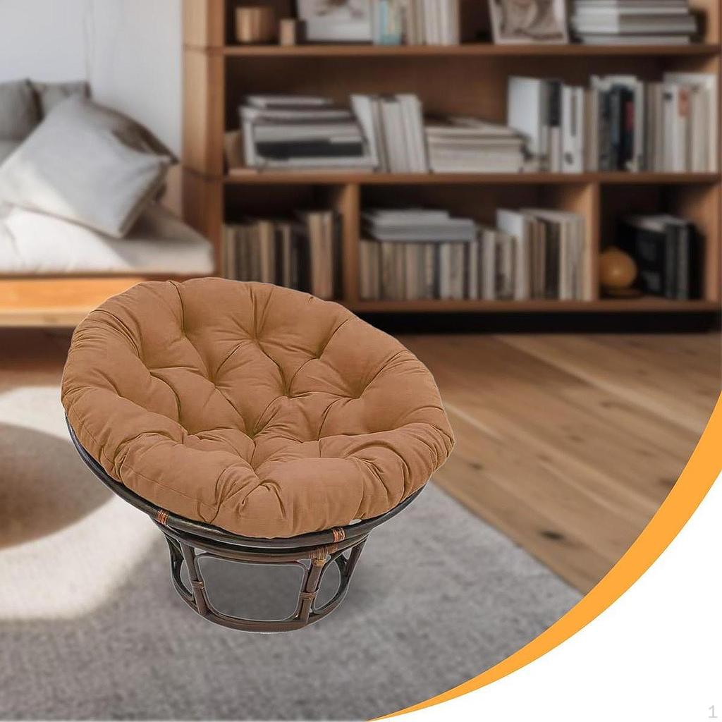 Circular Chair Cushion for Floor Use, Pet-Friendly Pad Hanging Basket Chairs, Seat
