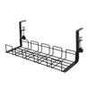 Sturdy Metal Cable Management Tray Space Saving Desk Wire Organizer  Office