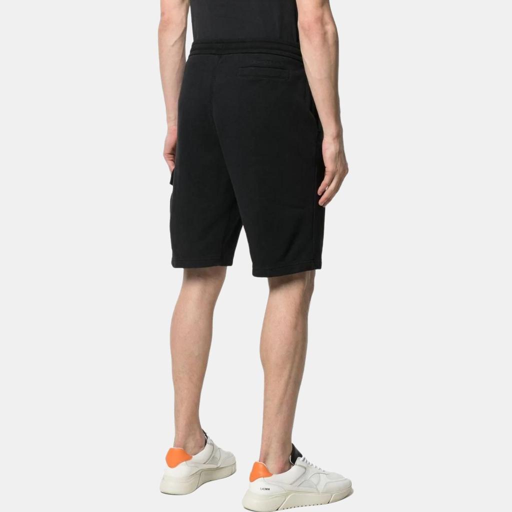 Calvin Klein Solid Color Mid-Rise Straight Leg Shorts Men shorts Black J30J314676-BAE