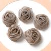 3/5Pcs Chiffon Artificial Flowers Heads 5CM Fake Flower for Home Decor Wedding Decoration Bridal Clothing Crafts Gifts Accessory