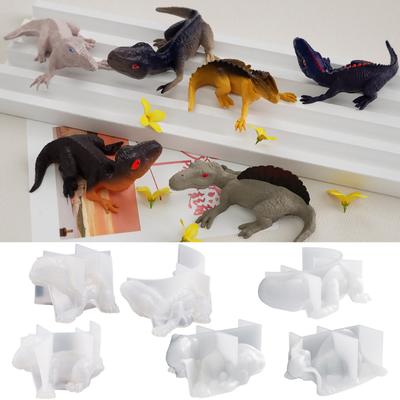 Weihnachts-Dinosaurier-Ornamente Resin Casting Silikonform Frau Schlüsselanhänger Dekorativer Anhänger Schmuckform für DIY-Bastelarbeiten