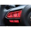 For Mazda CX-5 CX5 2017-2024 Red Aluminum Steering Wheel Button Cover Trim 8PCS