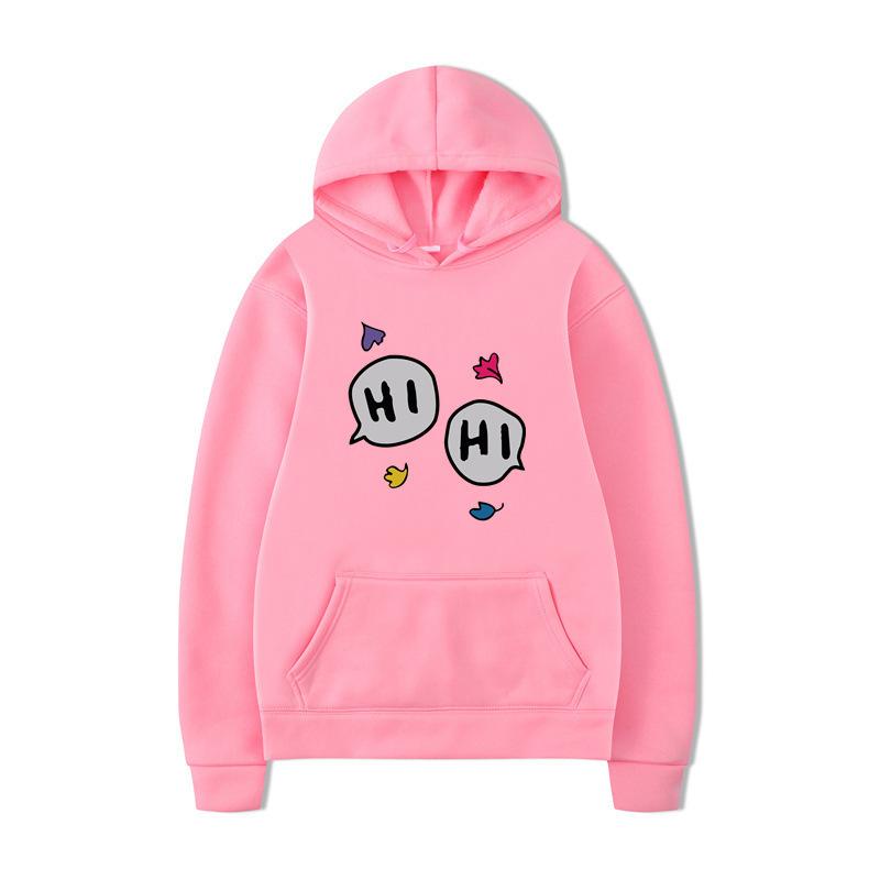 Autumn and Winter Korean Version of Harajuku Fleece Thickened Hooded Pullover Sweater, Male and Female Students Wear Couple Sweater